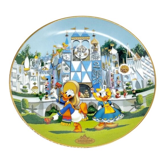 Disneyland's 40th Anniversary Plate It's A Small World The Bradford Exchange - Picture 1 of 7